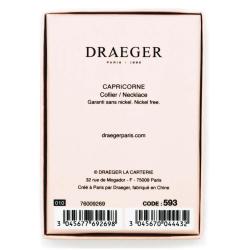 Collier pendentif Draeger signe CAPRICORNE - 42 cm env réglable