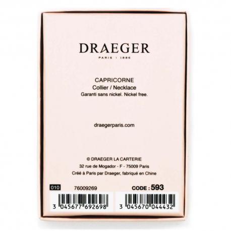 Collier pendentif signe CAPRICORNE - 42 cm env réglable