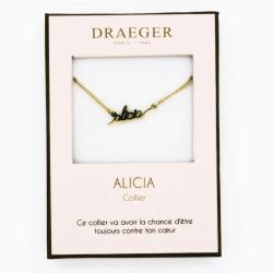 Collier prénom personnalisé ALICIA - 42 cm env réglable