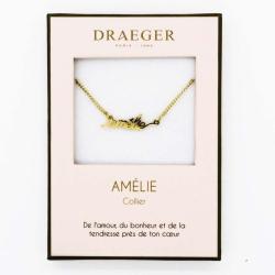 Collier personnalisé Draeger prénom AMELIE - 42 cm env réglable