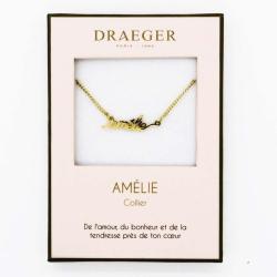 Collier prénom personnalisé AMELIE - 42 cm env réglable