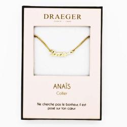 Collier prénom personnalisé ANAIS - 42 cm env réglable