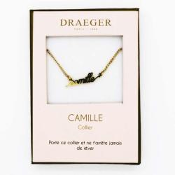 Collier prénom personnalisé CAMILLE - 42 cm env réglable