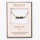 Collier pendentif prénom CHARLOTTE - 42 cm env réglable