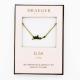 Collier pendentif prénom ELISA - 42 cm env réglable