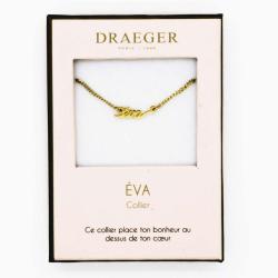 Collier prénom personnalisé EVA - 42 cm env réglable