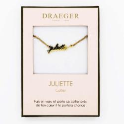 Collier prénom personnalisé JULIETTE - 42 cm env réglable