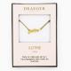 Collier pendentif prénom JUSTINE - 42 cm env réglable