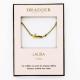 Collier pendentif prénom LAURA - 42 cm env réglable