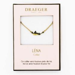 Collier personnalisé Draeger prénom LENA - 42 cm env réglable