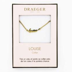 Collier pendentif prénom LOUISE - 42 cm env réglable