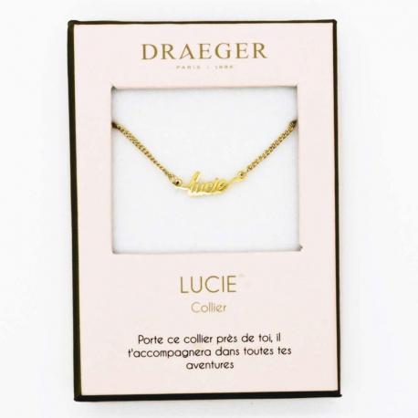 Collier pendentif prénom LUCIE - 42 cm env réglable