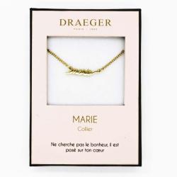 Collier pendentif prénom MARIE - 42 cm env réglable