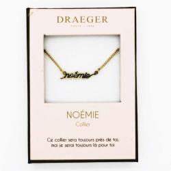 Collier prénom personnalisé NOEMIE - 42 cm env réglable