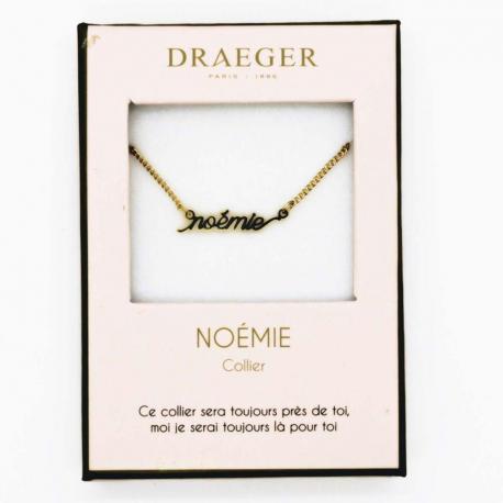 Collier pendentif prénom NOEMIE - 42 cm env réglable