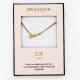 Collier pendentif prénom ZOE - 42 cm env réglable