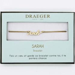 Bracelet prénom SARAH - 14 cm environ réglable