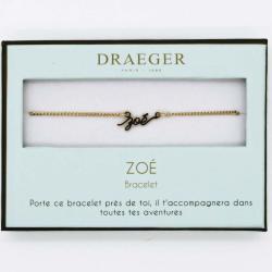 Bracelet prénom ZOE - 14 cm environ réglable