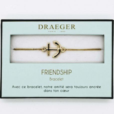 Bracelet motif ANCRE - 14 cm environ réglable