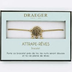 Bracelet motif ATTRAPE REVE - 14 cm environ réglable