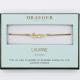 Bracelet prénom LAURINE - 14 cm environ réglable