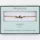 Bracelet prénom AUDREY - 14 cm environ réglable