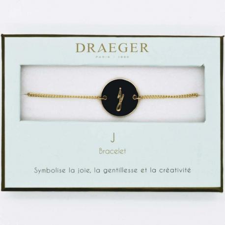 Bracelet lettre J - 14 cm environ réglable