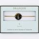 Bracelet lettre K - 14 cm environ réglable