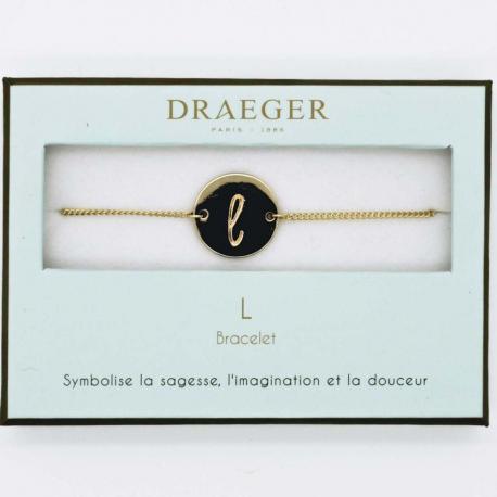 Bracelet lettre L - 14 cm environ réglable