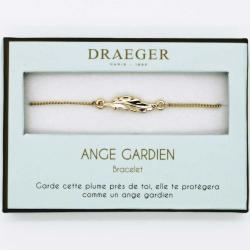 Bracelet motif PLUME - 14 cm environ réglable
