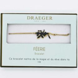 Bracelet motif FEE - 14 cm environ réglable