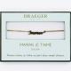 Bracelet prénom TEXTE MAMAN - 14 cm environ réglable