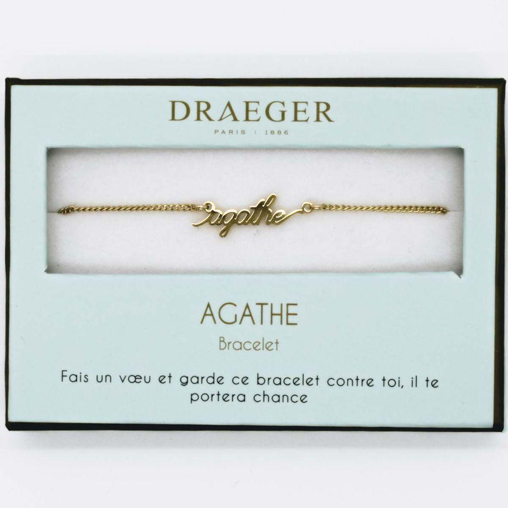 Bracelet Prenom Personnalise Agathe 14 Cm Environ Reglable Planete Images Com