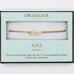 Bracelet prénom ALICE - 14 cm environ réglable