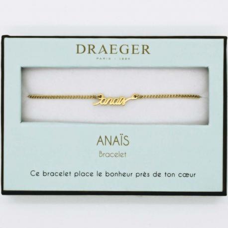 Bracelet prénom ANAIS - 14 cm environ réglable