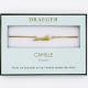 Bracelet prénom CAMILLE - 14 cm environ réglable