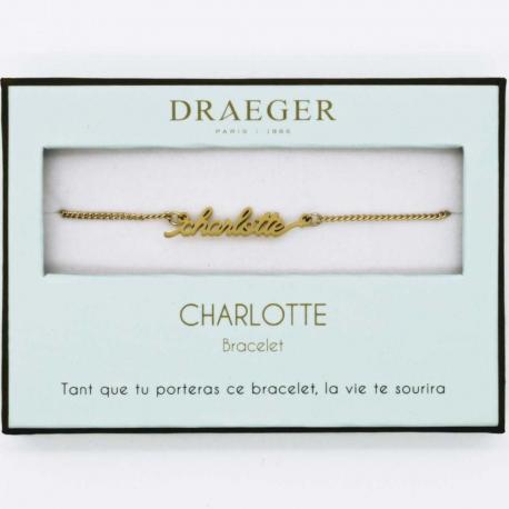 Bracelet prénom CHARLOTTE - 14 cm environ réglable