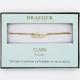 Bracelet prénom CLARA - 14 cm environ réglable