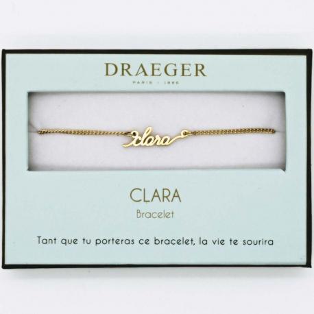 Bracelet prénom CLARA - 14 cm environ réglable