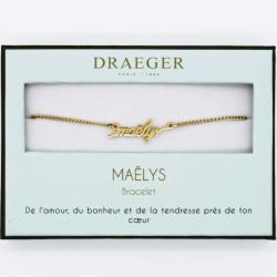 Bracelet prénom MAELYS - 14 cm environ réglable