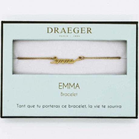 Bracelet prénom EMMA - 14 cm environ réglable