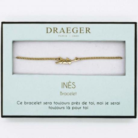 Bracelet prénom INES - 14 cm environ réglable
