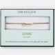 Bracelet prénom JEANNE - 14 cm environ réglable