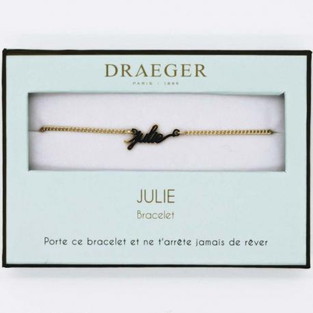 Bracelet prénom JULIE - 14 cm environ réglable