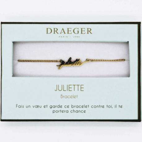 Bracelet prénom JULIETTE - 14 cm environ réglable