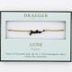 Bracelet prénom JUSTINE - 14 cm environ réglable