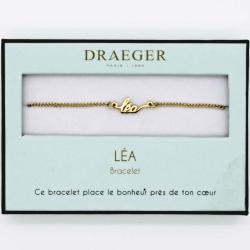 Bracelet prénom personnalisé LEA - 14 cm environ réglable