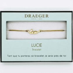 Bracelet personnalisé Draeger Prénom LUCIE - 14 cm environ réglable