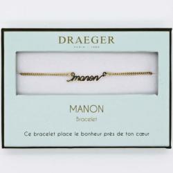 Bracelet prénom MANON - 14 cm environ réglable