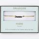 Bracelet prénom MARINE - 14 cm environ réglable